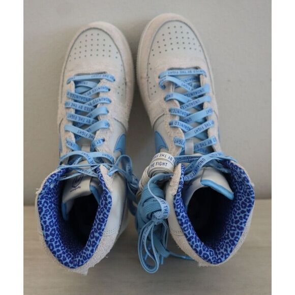 Nike FV2084‑001 Men Sz 10.5 Gray Terminator High Spelman Jaguars Bball Shoes - Picture 10 of 15